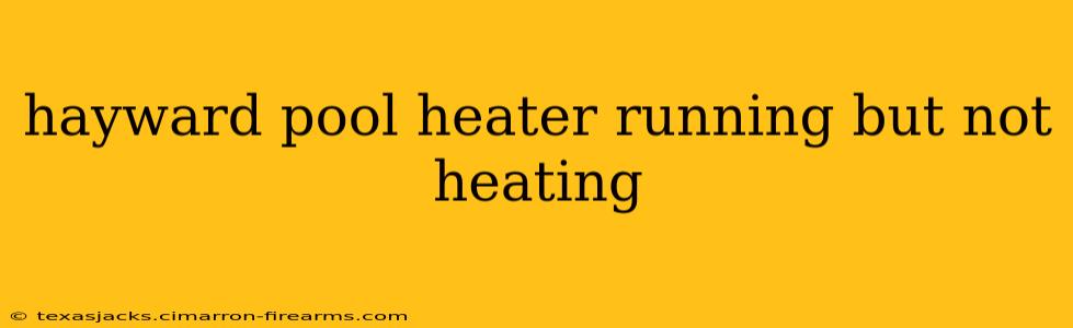 hayward pool heater running but not heating