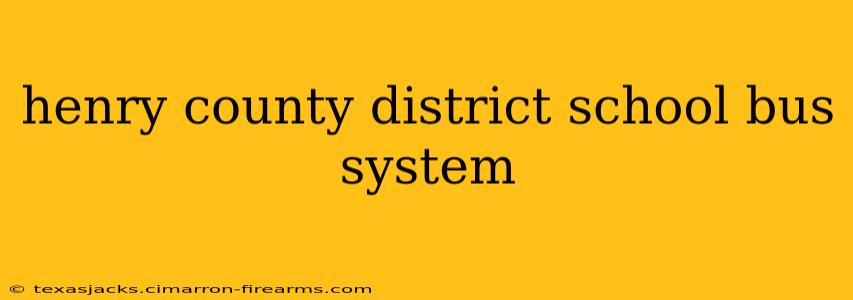 henry county district school bus system