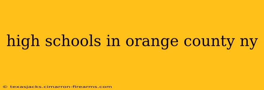 high schools in orange county ny