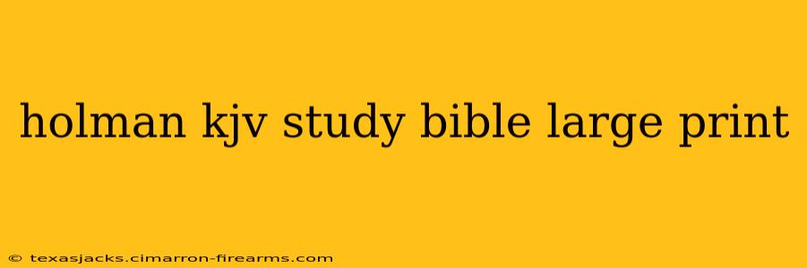 holman kjv study bible large print