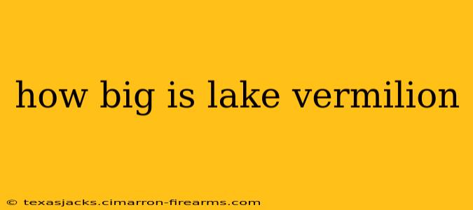 how big is lake vermilion