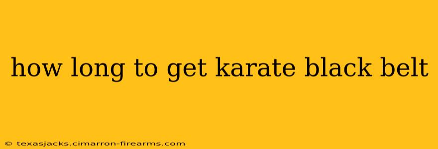 how long to get karate black belt