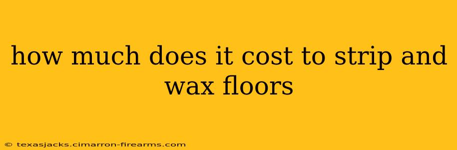 how much does it cost to strip and wax floors