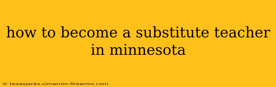 how to become a substitute teacher in minnesota