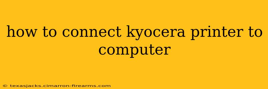 how to connect kyocera printer to computer