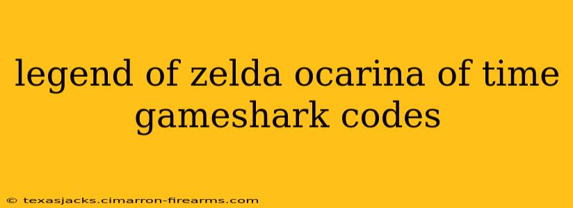 legend of zelda ocarina of time gameshark codes