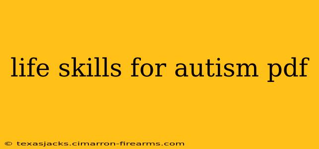 life skills for autism pdf