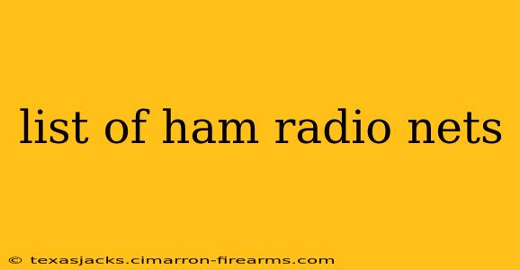 list of ham radio nets