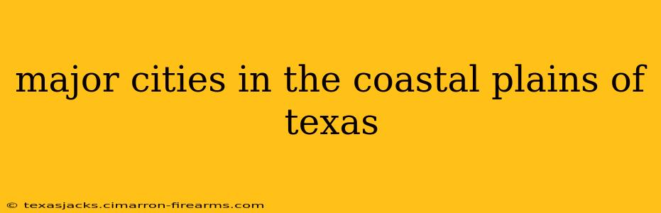 major cities in the coastal plains of texas