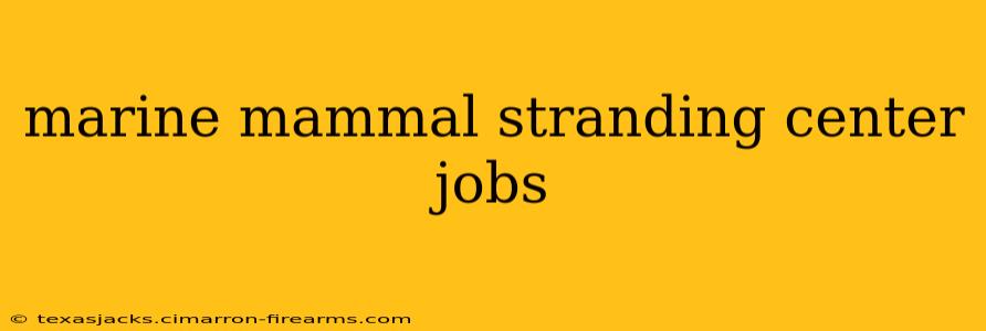 marine mammal stranding center jobs