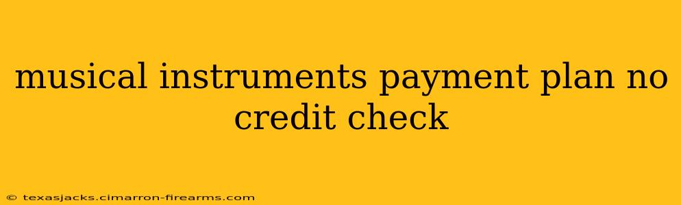 musical instruments payment plan no credit check