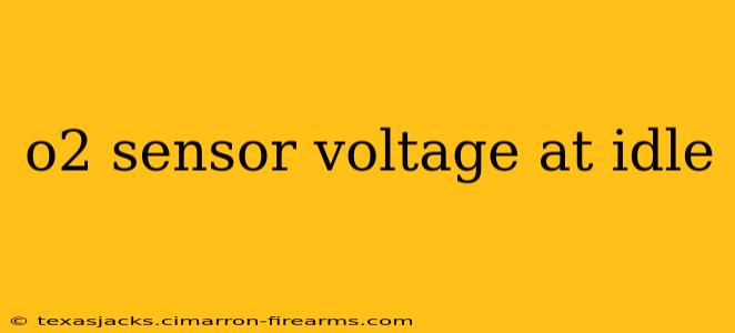 o2 sensor voltage at idle