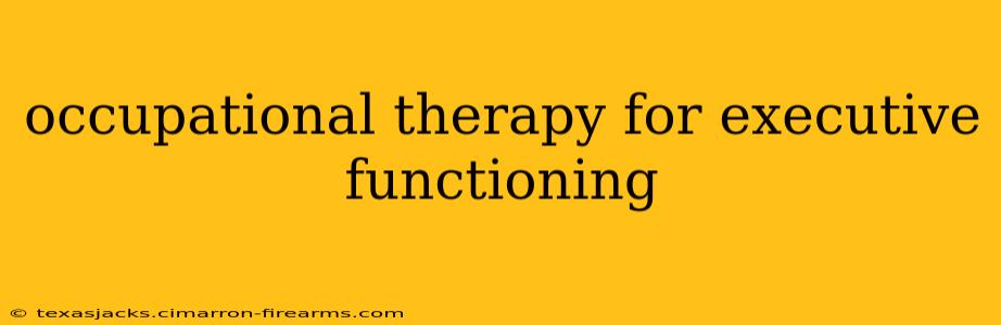 occupational therapy for executive functioning