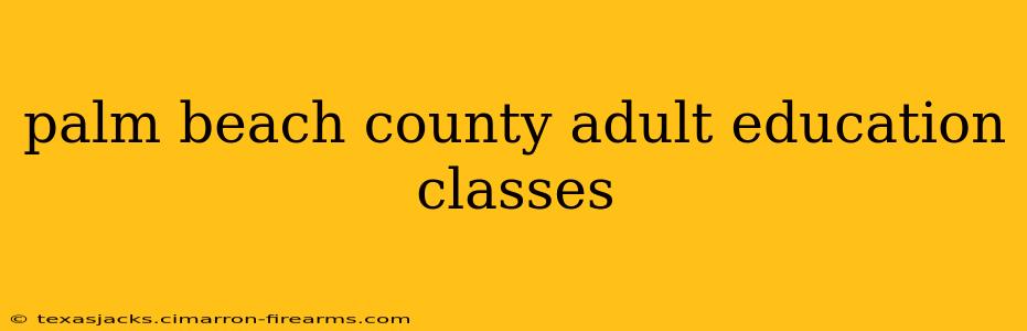 palm beach county adult education classes