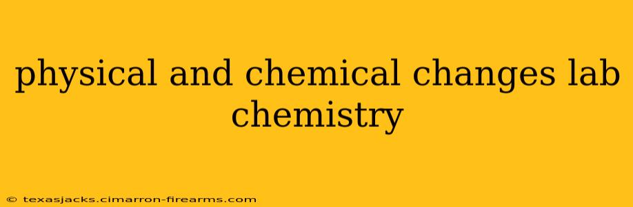 physical and chemical changes lab chemistry