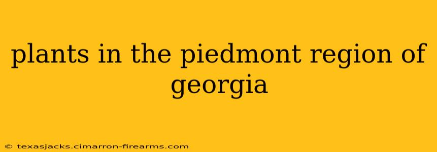 plants in the piedmont region of georgia