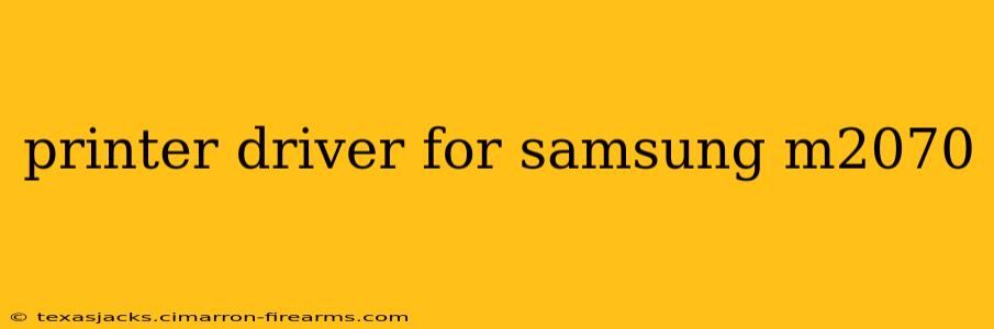 printer driver for samsung m2070