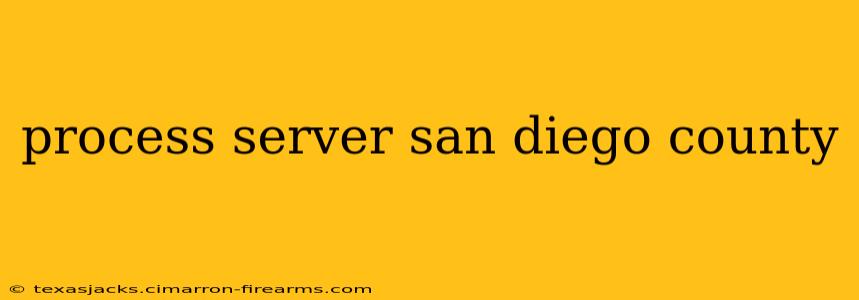 process server san diego county