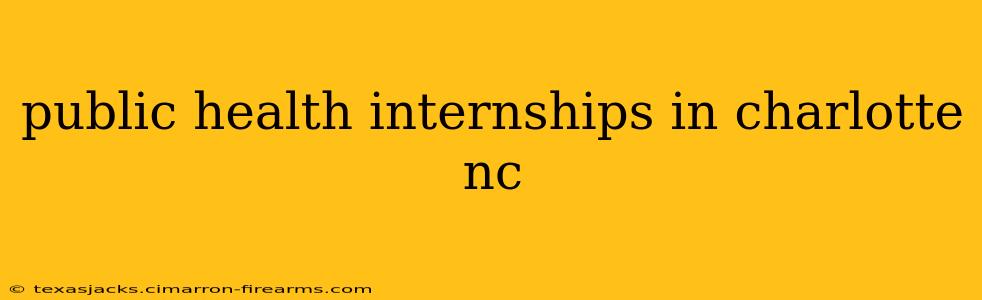 public health internships in charlotte nc