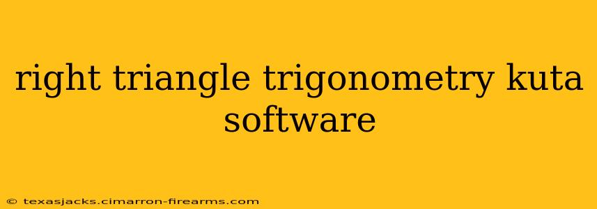 right triangle trigonometry kuta software