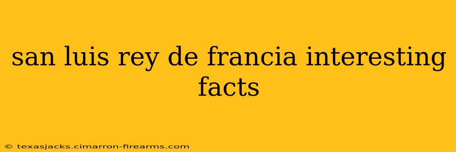 san luis rey de francia interesting facts