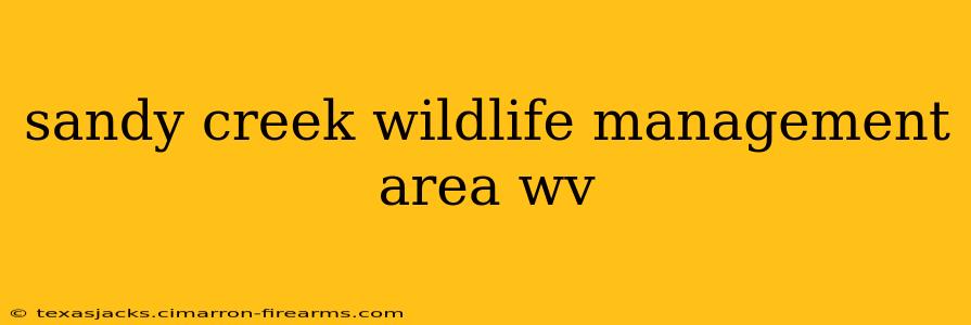 sandy creek wildlife management area wv