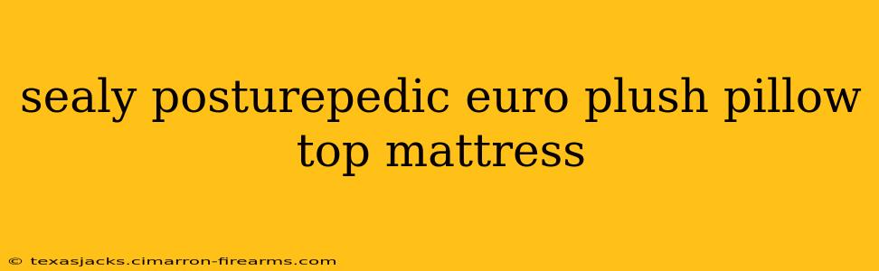 sealy posturepedic euro plush pillow top mattress