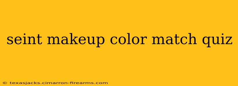 seint makeup color match quiz