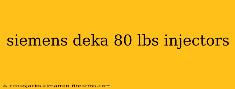 siemens deka 80 lbs injectors