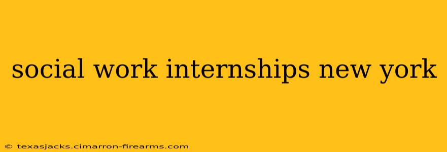 social work internships new york