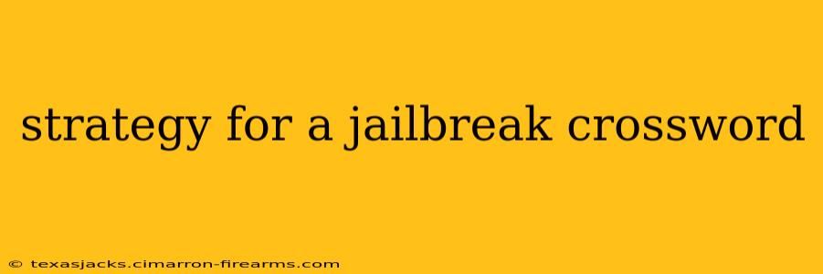 strategy for a jailbreak crossword