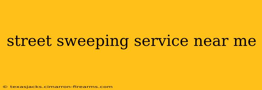 street sweeping service near me