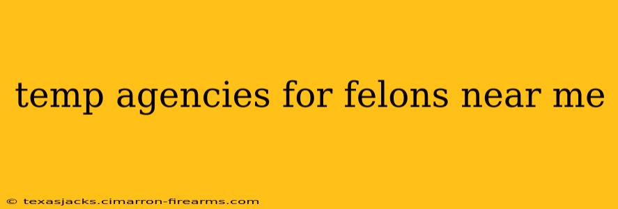 temp agencies for felons near me