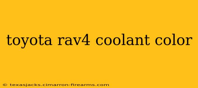 toyota rav4 coolant color