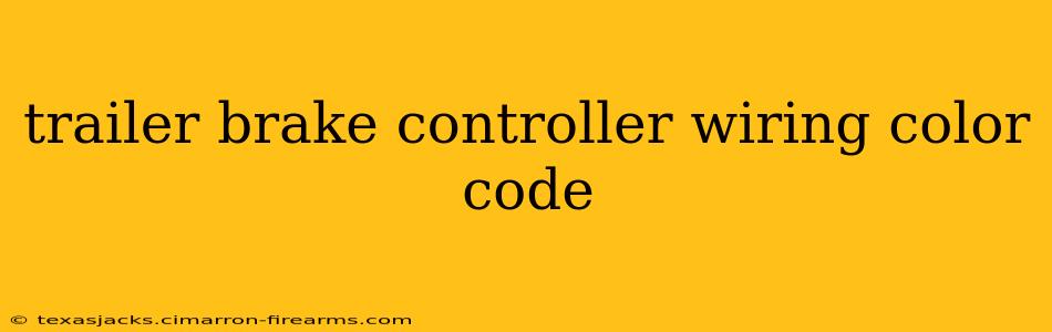 trailer brake controller wiring color code