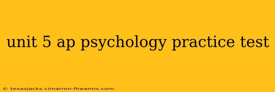 unit 5 ap psychology practice test