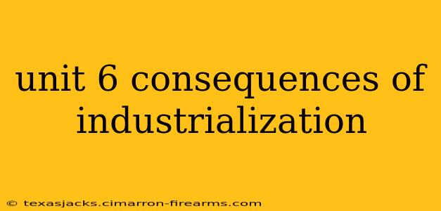 unit 6 consequences of industrialization