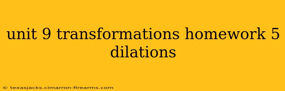 unit 9 transformations homework 5 dilations