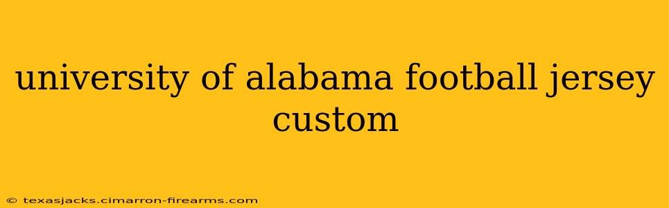 university of alabama football jersey custom