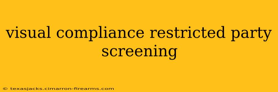 visual compliance restricted party screening