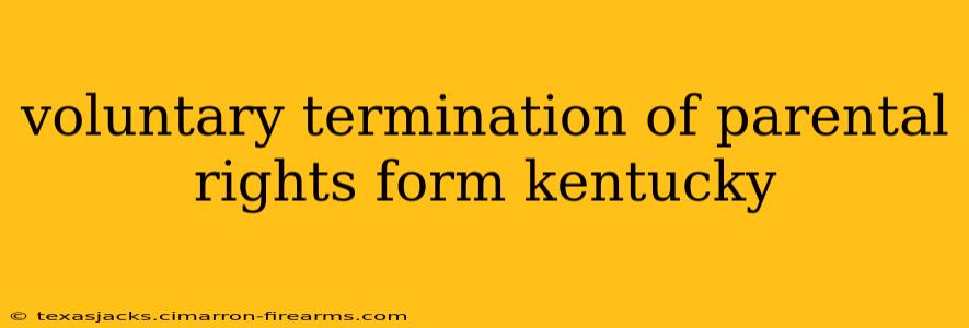 voluntary termination of parental rights form kentucky