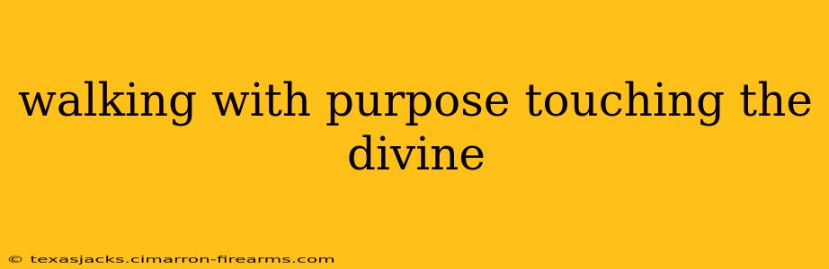 walking with purpose touching the divine