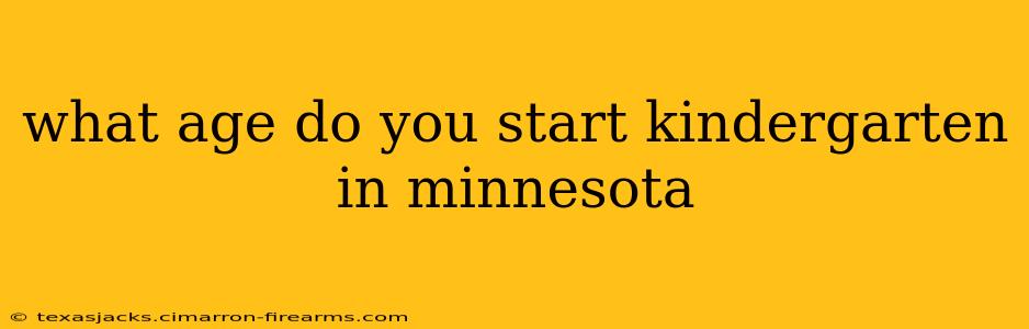 what age do you start kindergarten in minnesota