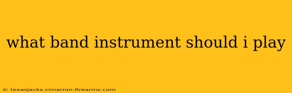 what band instrument should i play