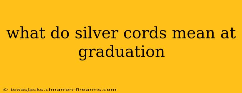 what do silver cords mean at graduation