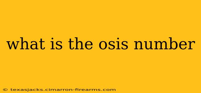 what is the osis number