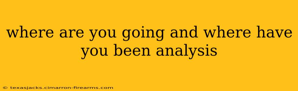 where are you going and where have you been analysis