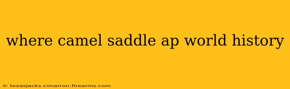 where camel saddle ap world history