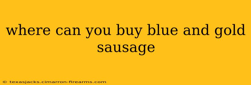 where can you buy blue and gold sausage