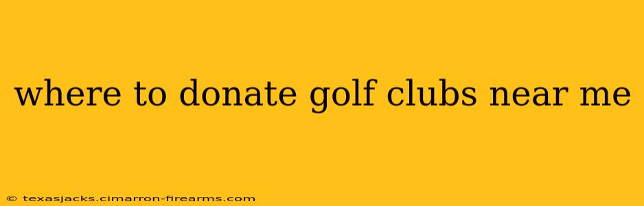 where to donate golf clubs near me